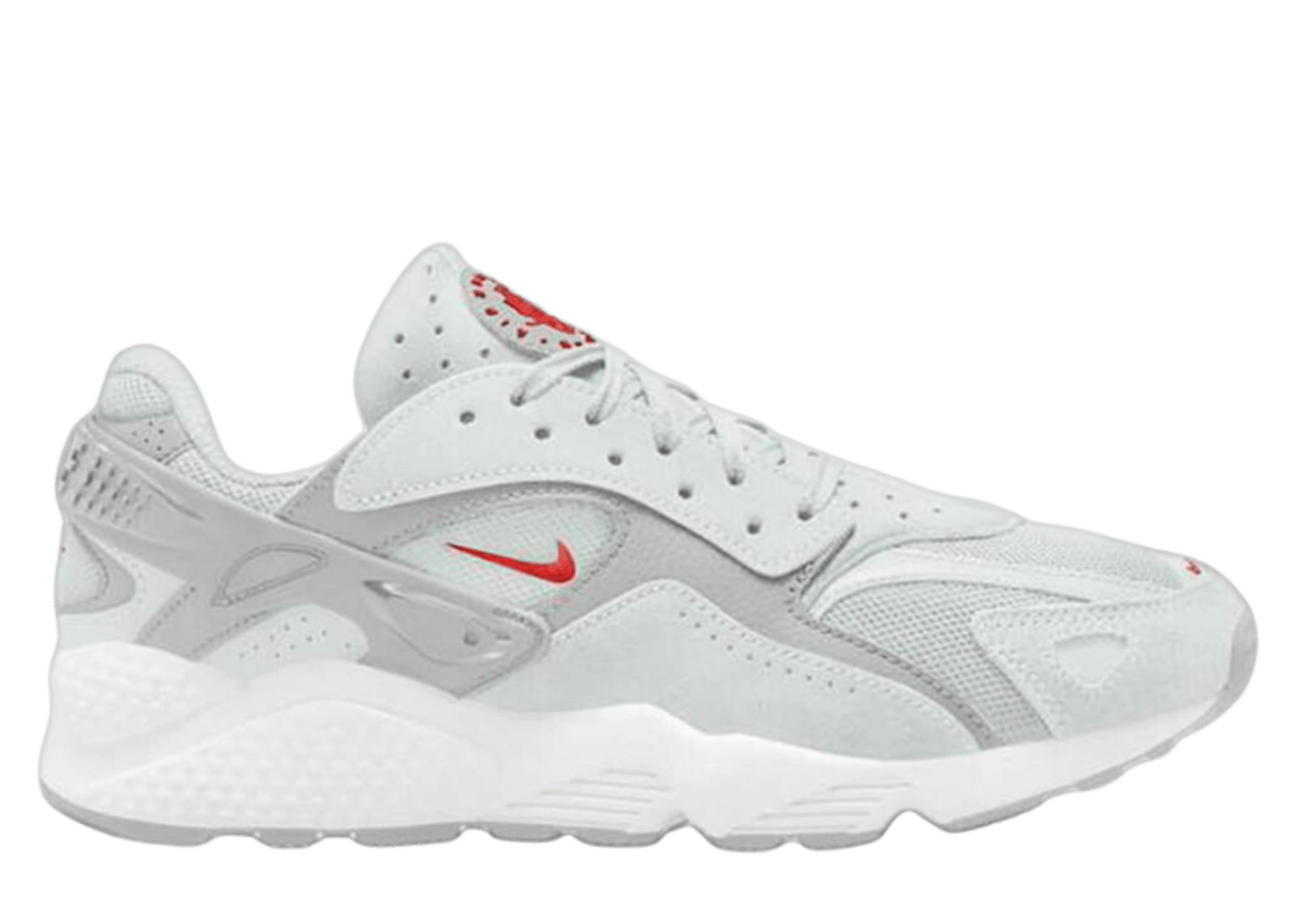 Supreme x nike air huarache run ultra white red new arrivals